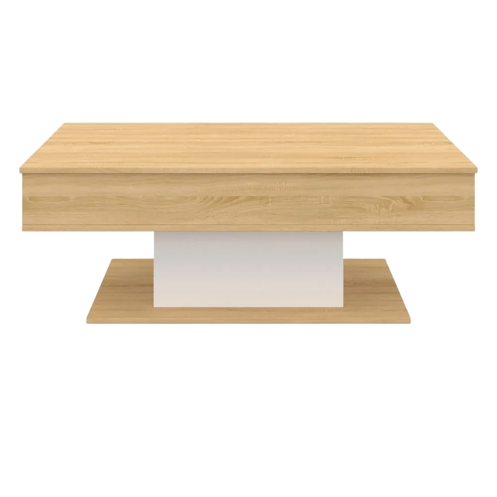 Table Basse Relevable en Bois Rectangulaire Élève