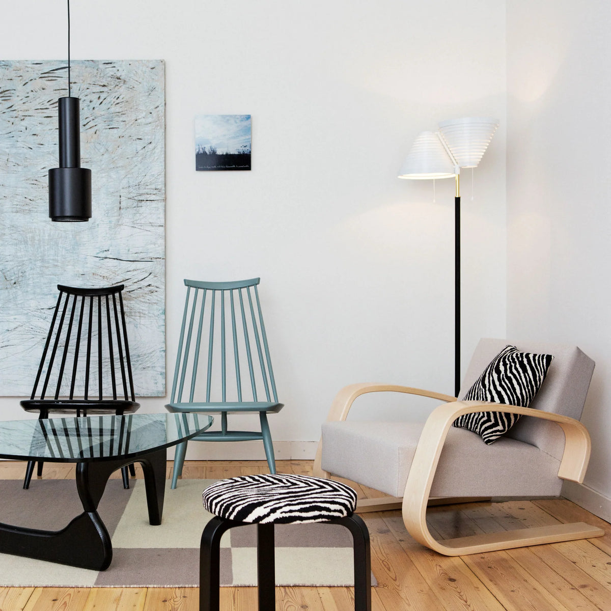 Table Basse en Verre et Bois Ovale - Design Scandinave Ovala