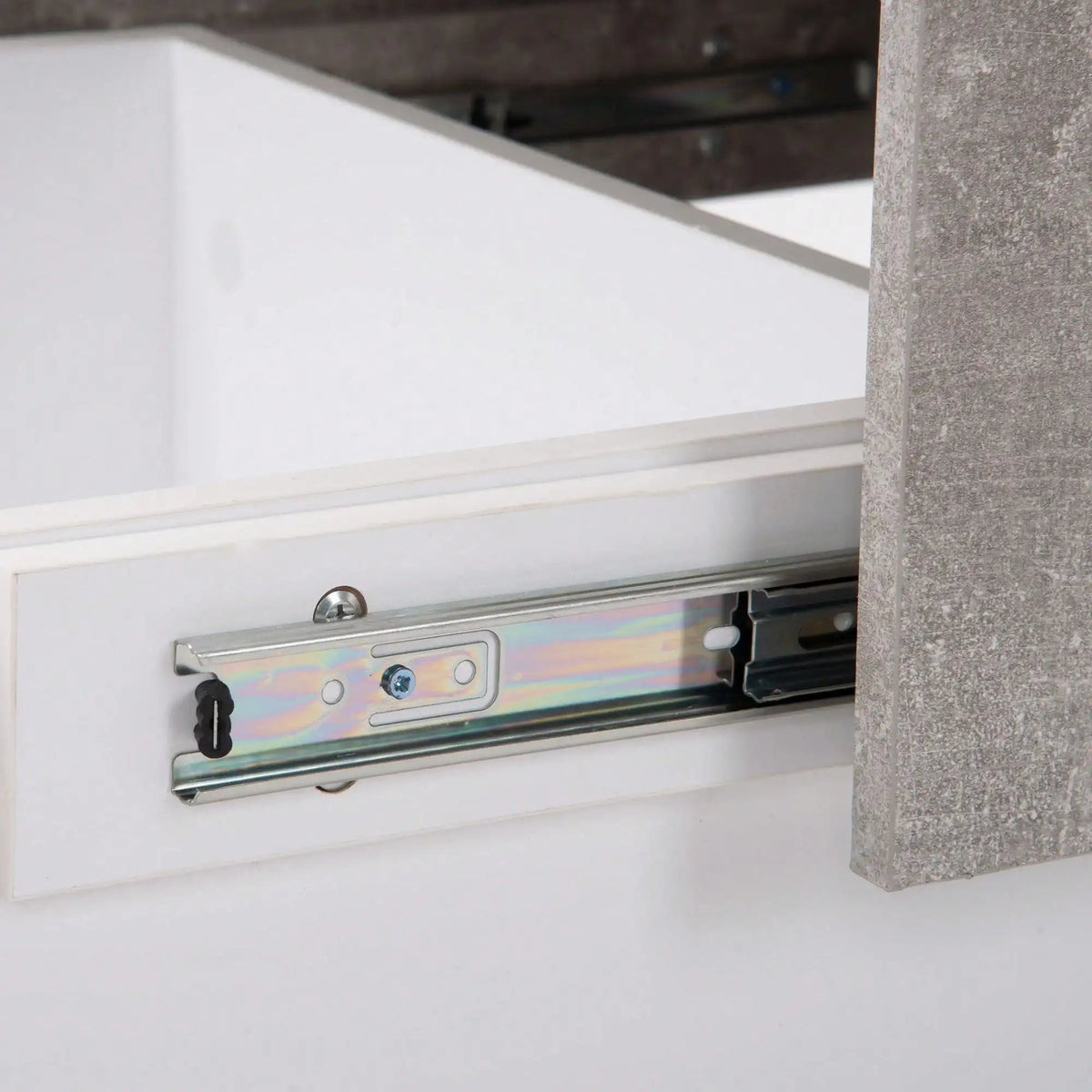 Table Basse Rectangulaire Extensible avec Rangements Noire et Blanche - Design Moderne Fyndra