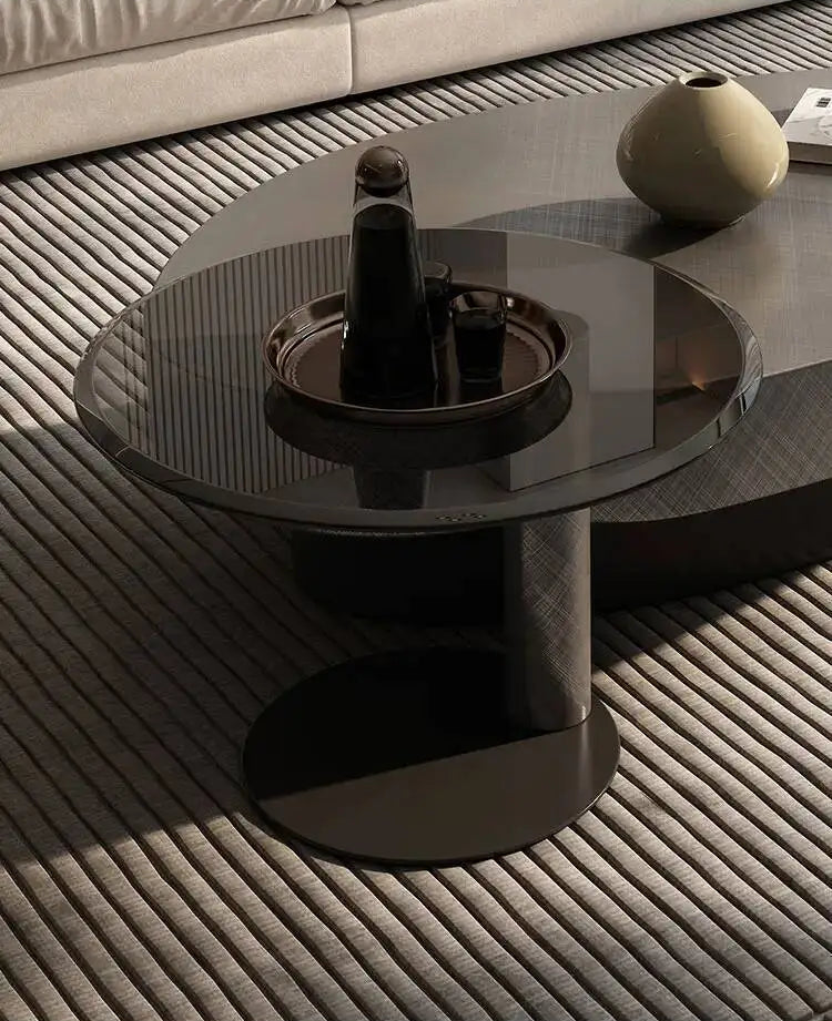 Table Basse Gigogne Ronde en Bois - Design Luxe Organique Sonder