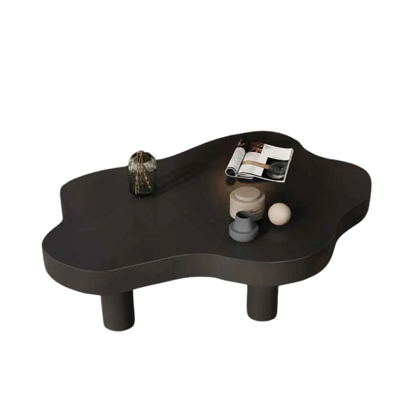 Table Basse en Bois Massif Forme Nuage - Style Scandinave Nubia