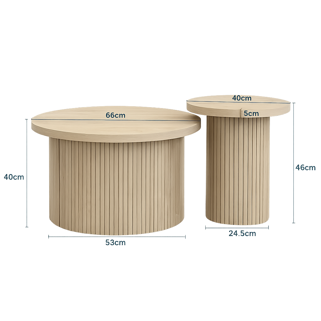 Table Basse Gigogne en Bois - Design Moderne Nolvig