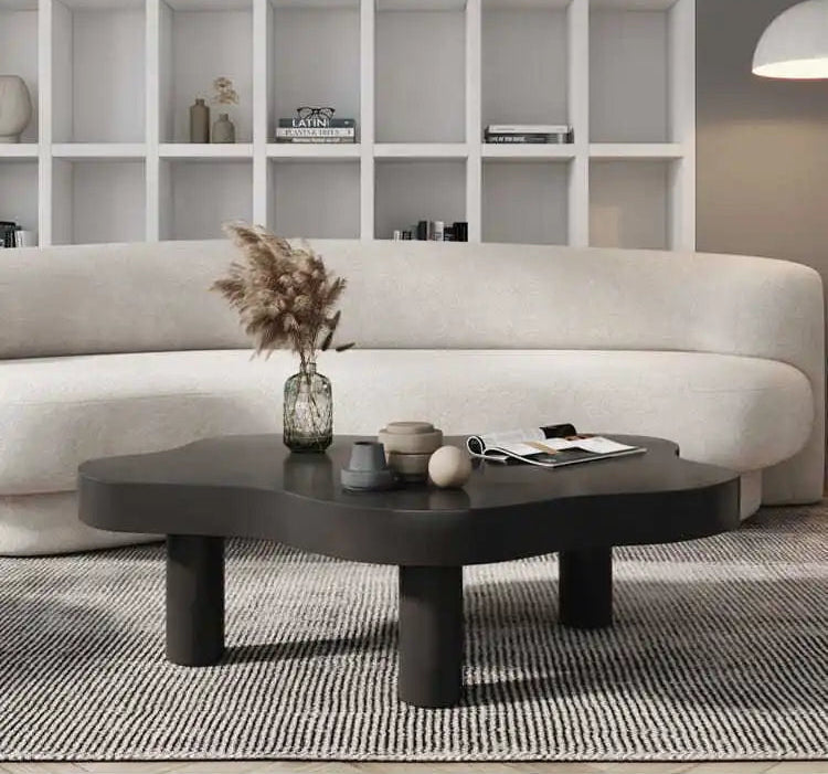 Table Basse en Bois Massif Forme Nuage - Style Scandinave Nubia
