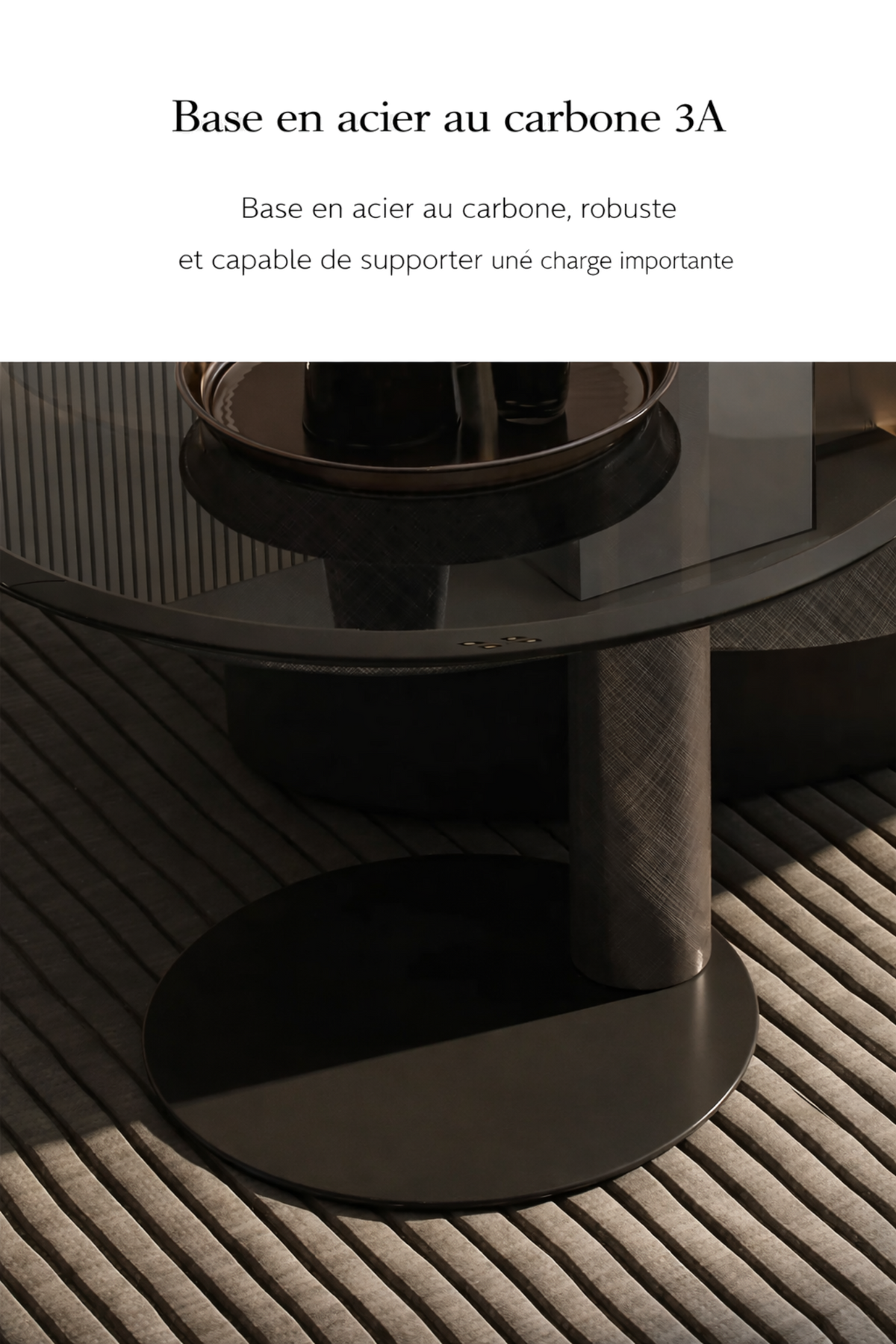 Table Basse Gigogne Ronde en Bois - Design Luxe Organique Sonder