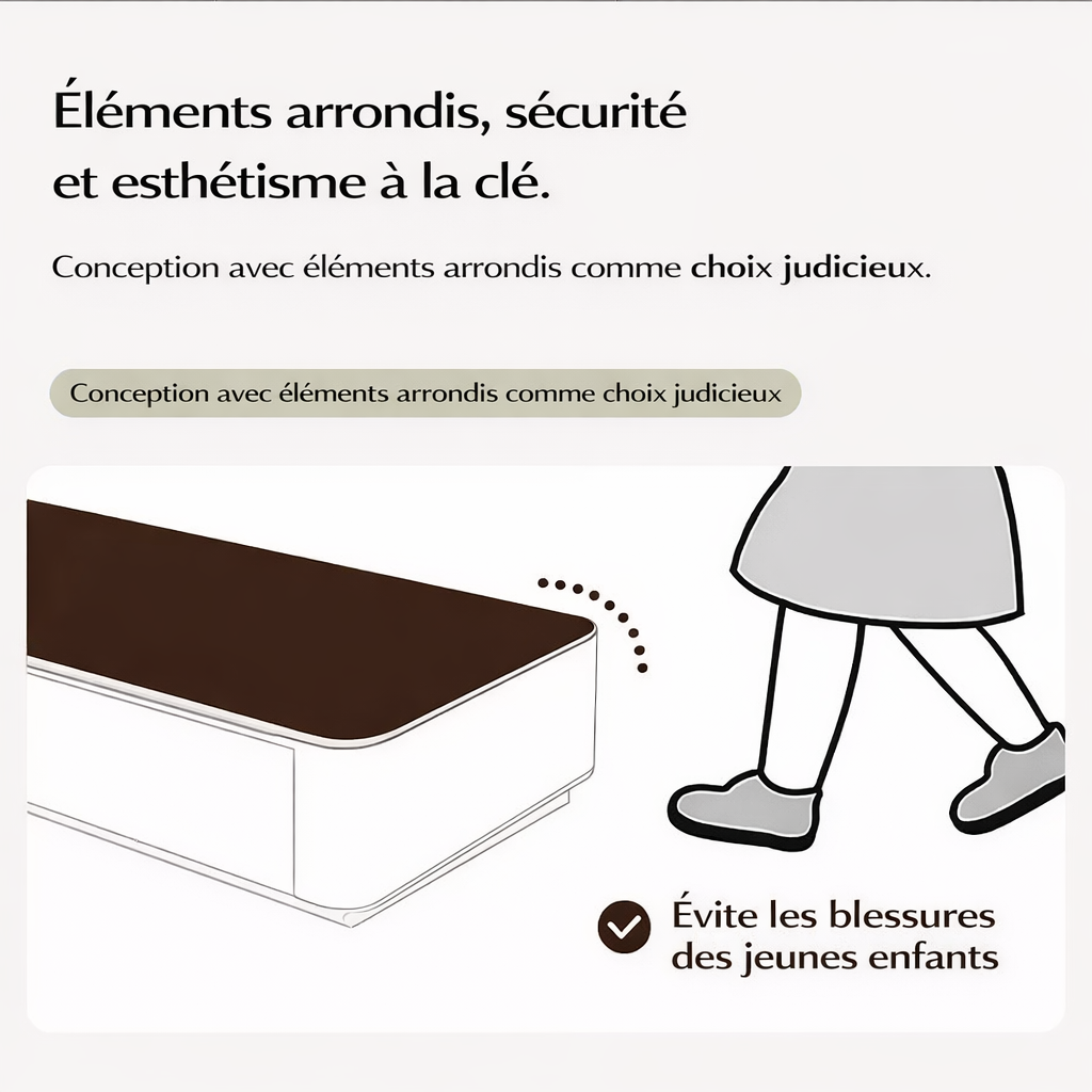 Table Basse Design Effet Marbre avec Rangements - Style Contemporain Solvia