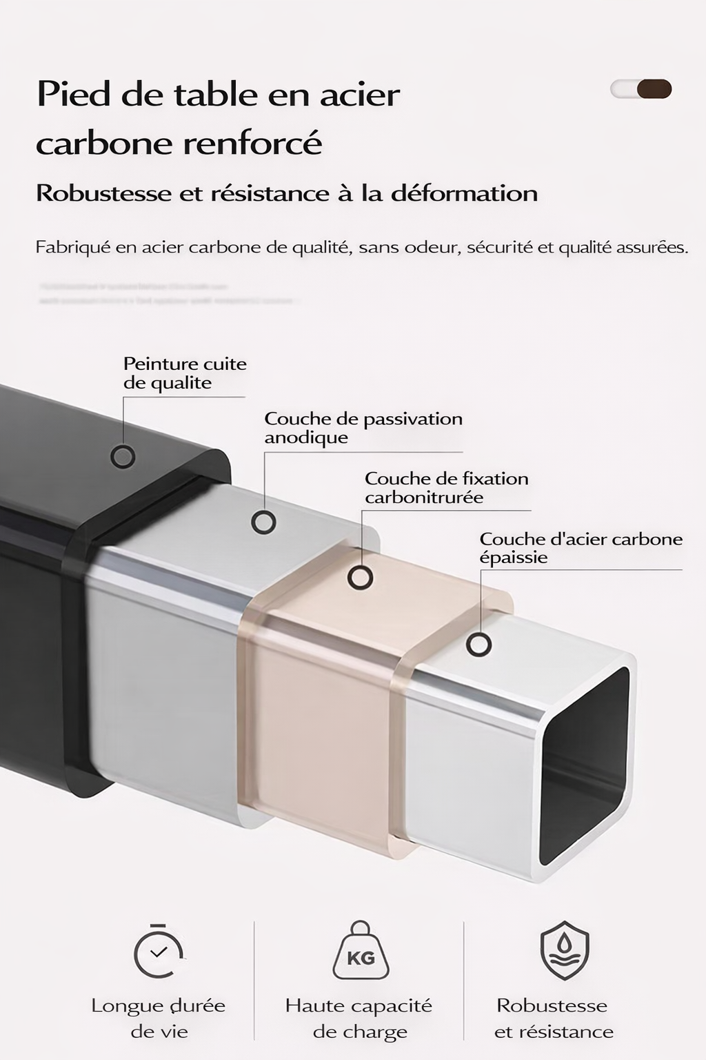 Table Basse Design Effet Marbre avec Rangements - Style Contemporain Solvia