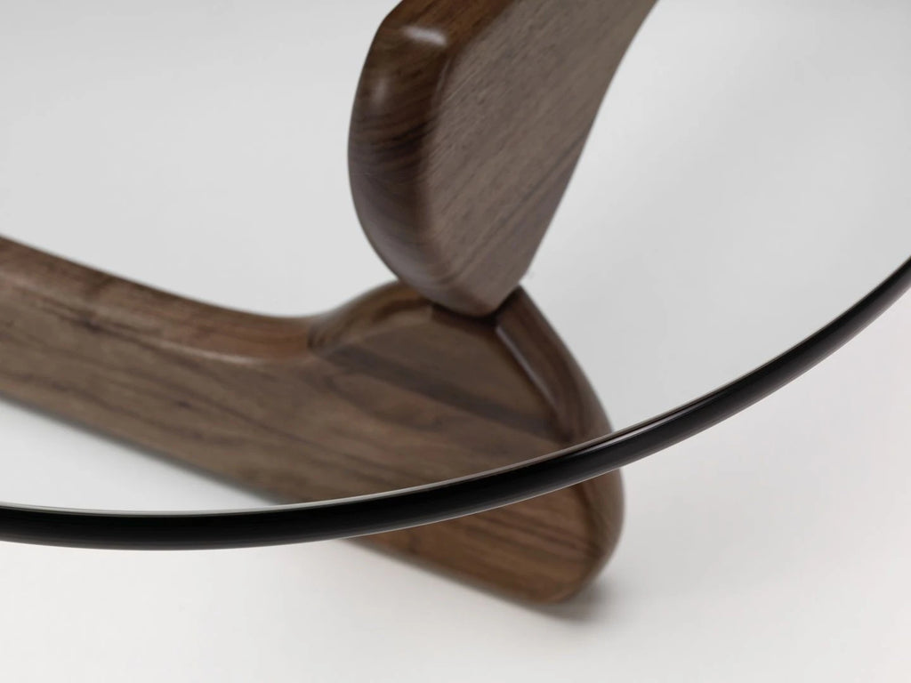 Table Basse en Verre et Bois Ovale - Design Scandinave Ovala