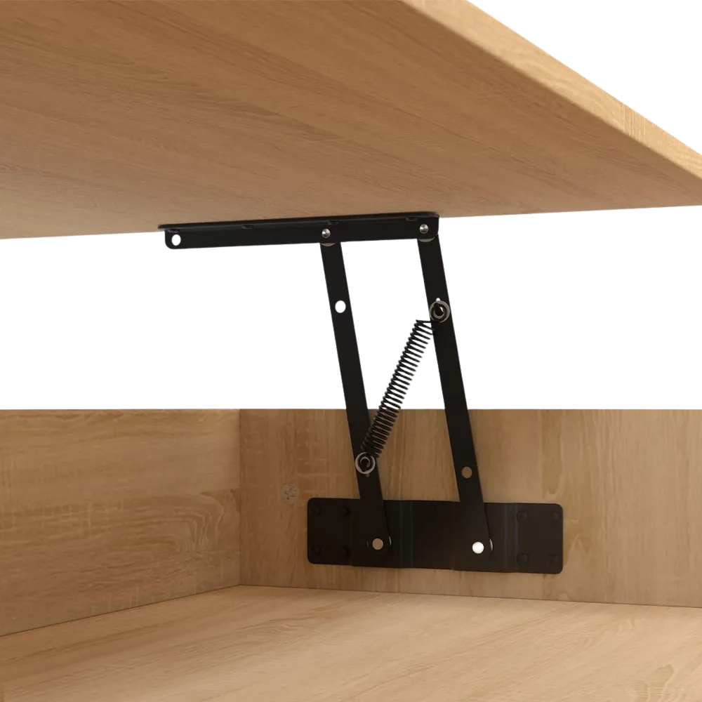 Table Basse Relevable en Bois Rectangulaire Élève