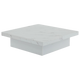 Blanc / 90 x 90 x 25 cm