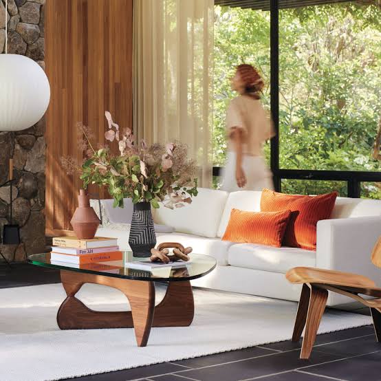 Table Basse en Verre et Bois Ovale - Design Scandinave Ovala