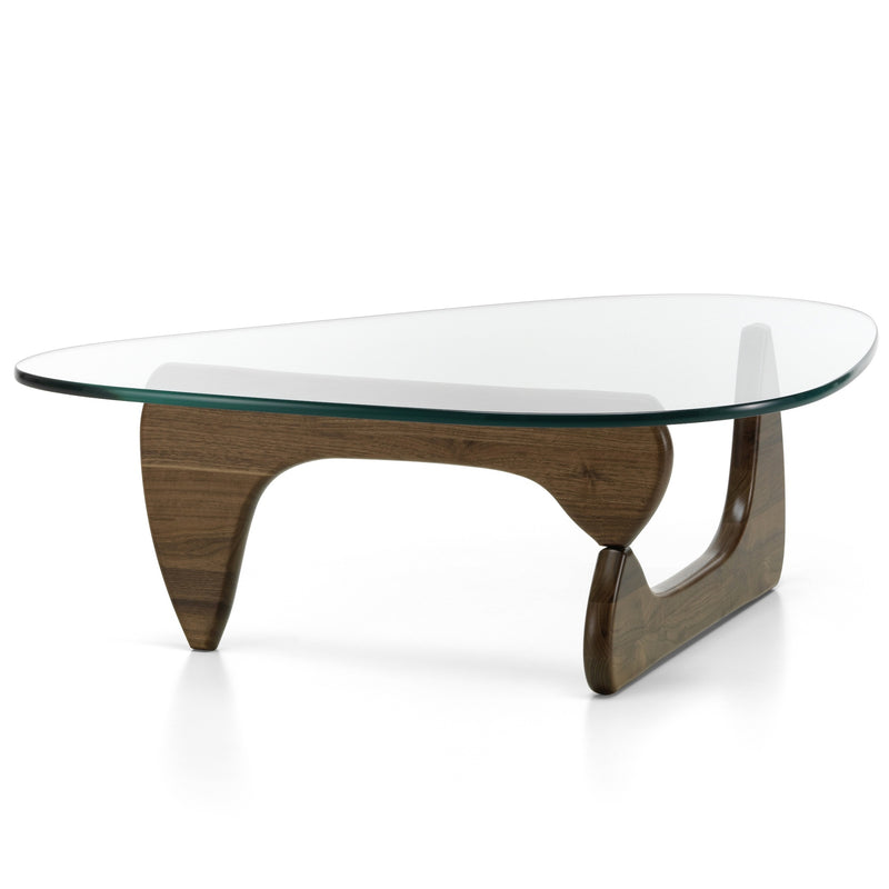 Table Basse en Verre et Bois Ovale - Design Scandinave Ovala